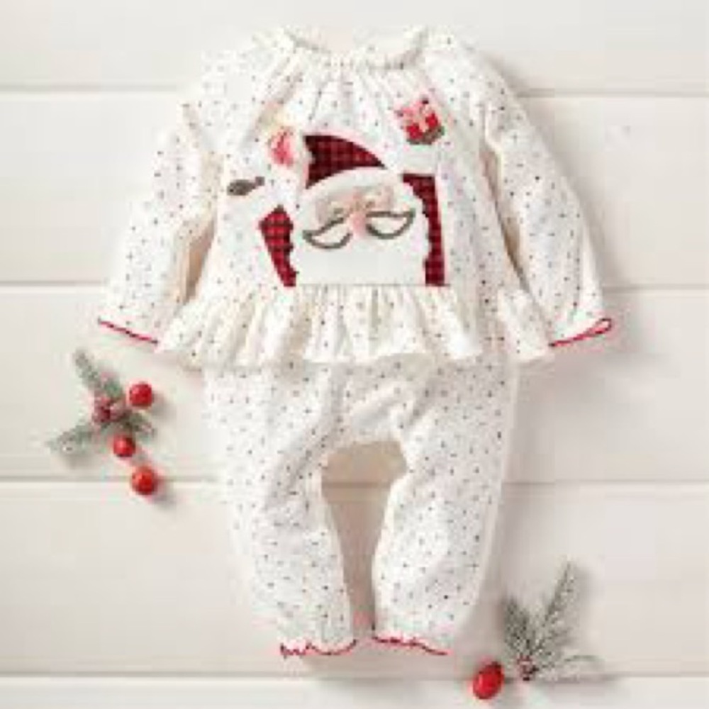 0-3M Mud Pie Holiday outfit